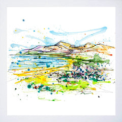 Print Open Edition Landscapes - Newcastle Co. Down-30 x 30-White Box Frame (No Mount)