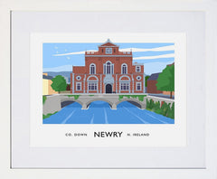 Co Down - Newry Frame White 40x30 With Mount