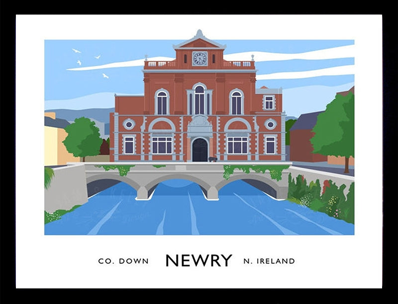 Co Down - Newry Frame Black 40x30 No Mount