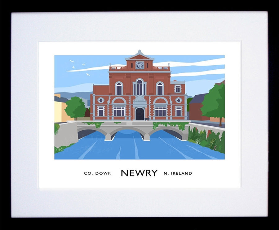 Co Down - Newry Frame Black 40x30 With Mount