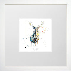 Print Open Edition Animals - Nightfall-12 x 12-Small Flat White Frame
