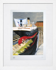 Print Belfast - Nomadic Belfast Docks White Frame