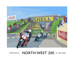 Sport - North West 200 Bridge Unframed 40x30