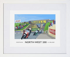 Sport - North West 200 Bridge Frame White 40x30 With Mount