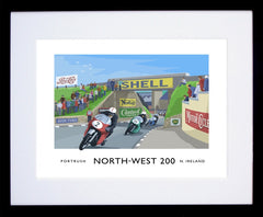 Sport - North West 200 Bridge Frame Black 40x30 With Mount