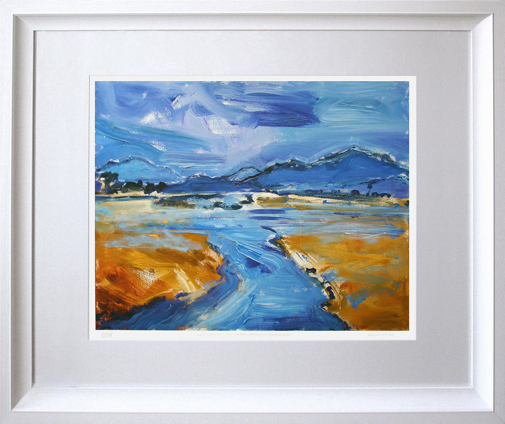 Print - North Donegal Landscape From Boardwalk Near Downings Chunky White Frame