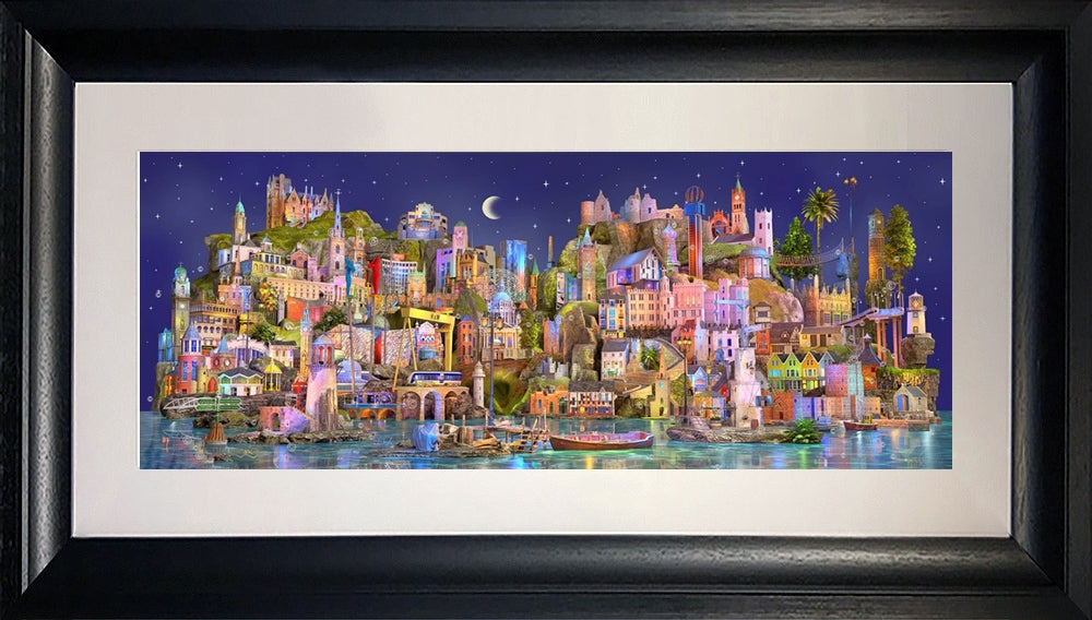 Dream Series Northern Ireland - Northern Island-81 x 33-Chunky Black Frame