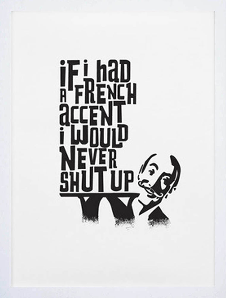 Oh La La-50 x 70-White Frame