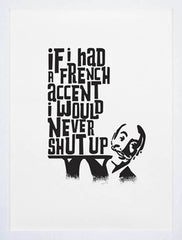 Oh La La-50 x 70-White Frame