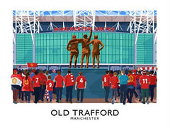 Sport - Football - Old Trafford-40 x 30-Unframed
