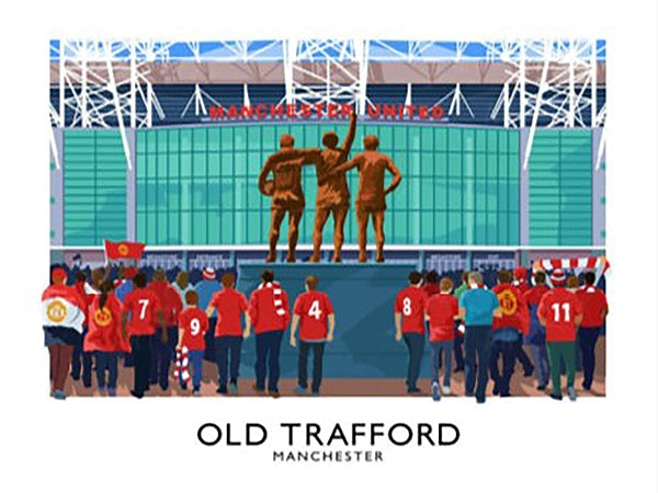 Sport - Football - Old Trafford-70 x 50-Unframed