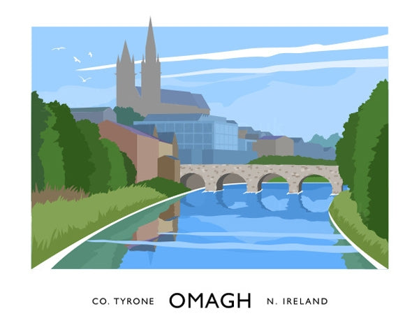 Co Tyrone - Omagh Unframed 40x30