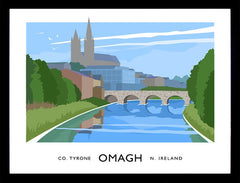 Co Tyrone - Omagh Frame Black 40x30 No Mount