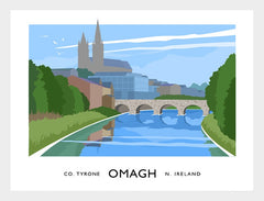 Co Tyrone - Omagh Frame White 40x30 No Mount
