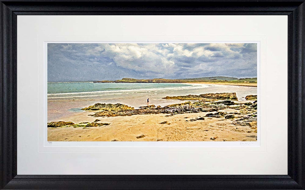 Co Donegal - On Marble Hill Strand Donegal Frame Black Moulded 71X45