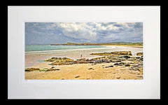 Co Donegal - On Marble Hill Strand Flat Black Frame