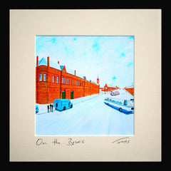 On the Buses Framed 15 x 15