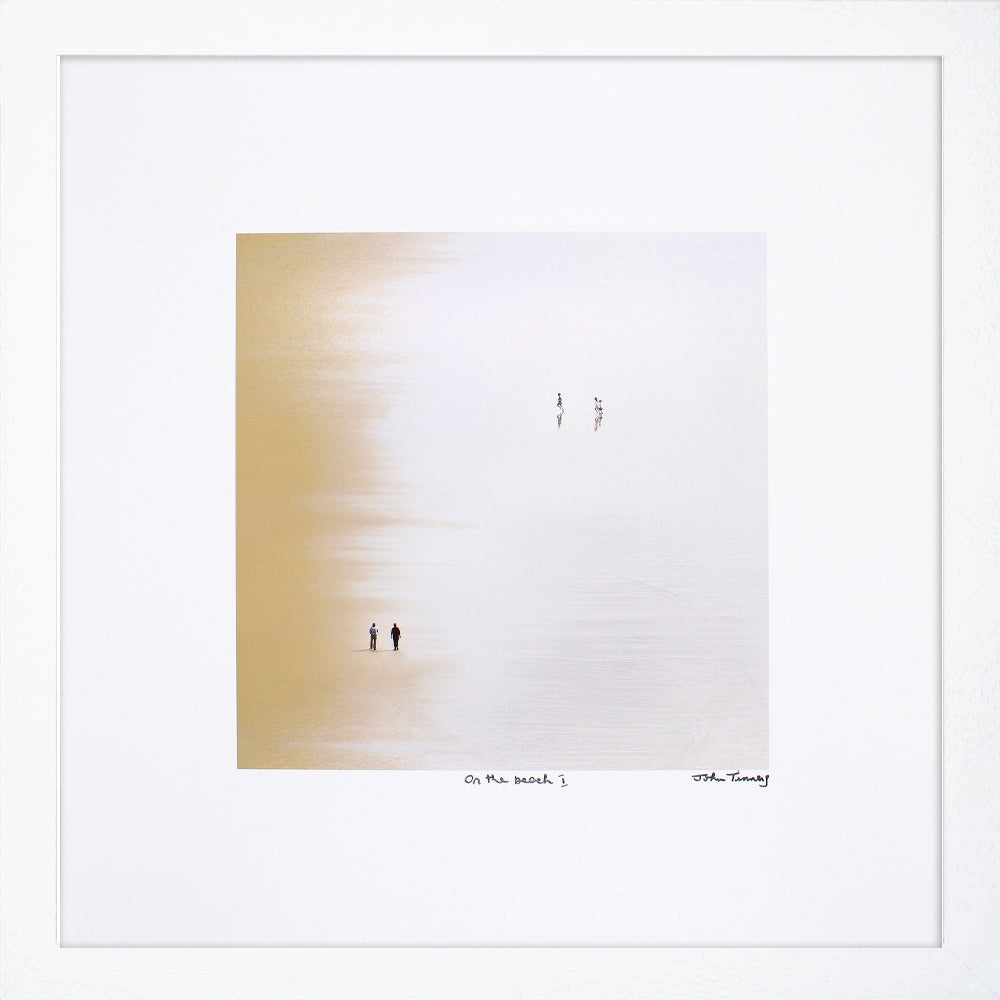 On The Beach One - White Box Frame