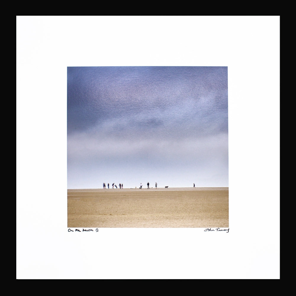 On The Beach Three - Black Box Frame