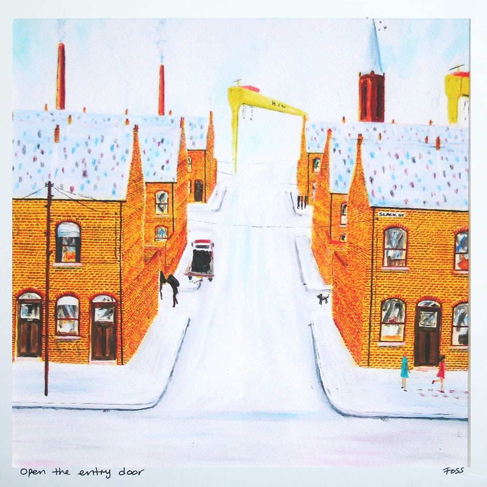 Print - Open the Entry Door 40 x 40 Unframed