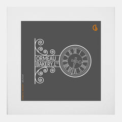 Belfast Ormeau Bakery-29 x 29-White Box Frame