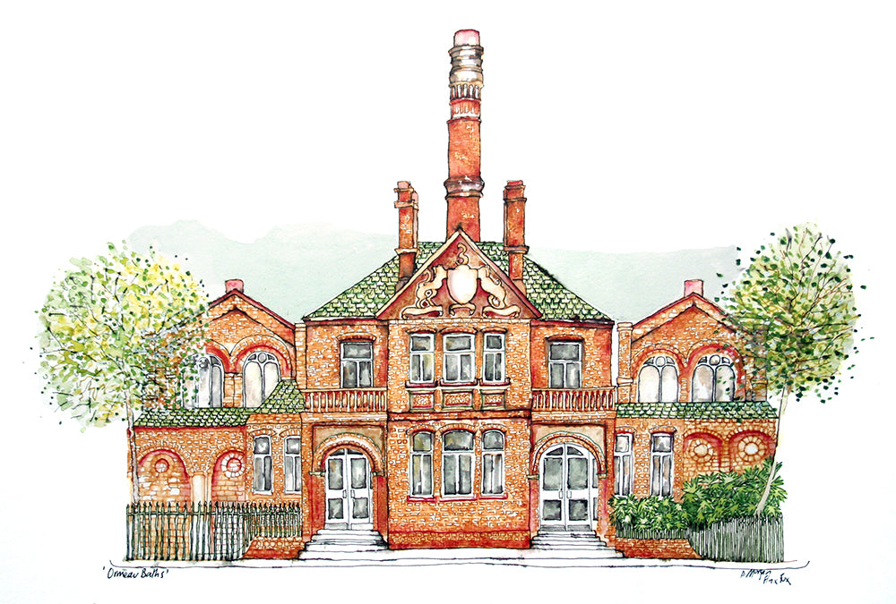Belfast Ormeau Baths Unframed