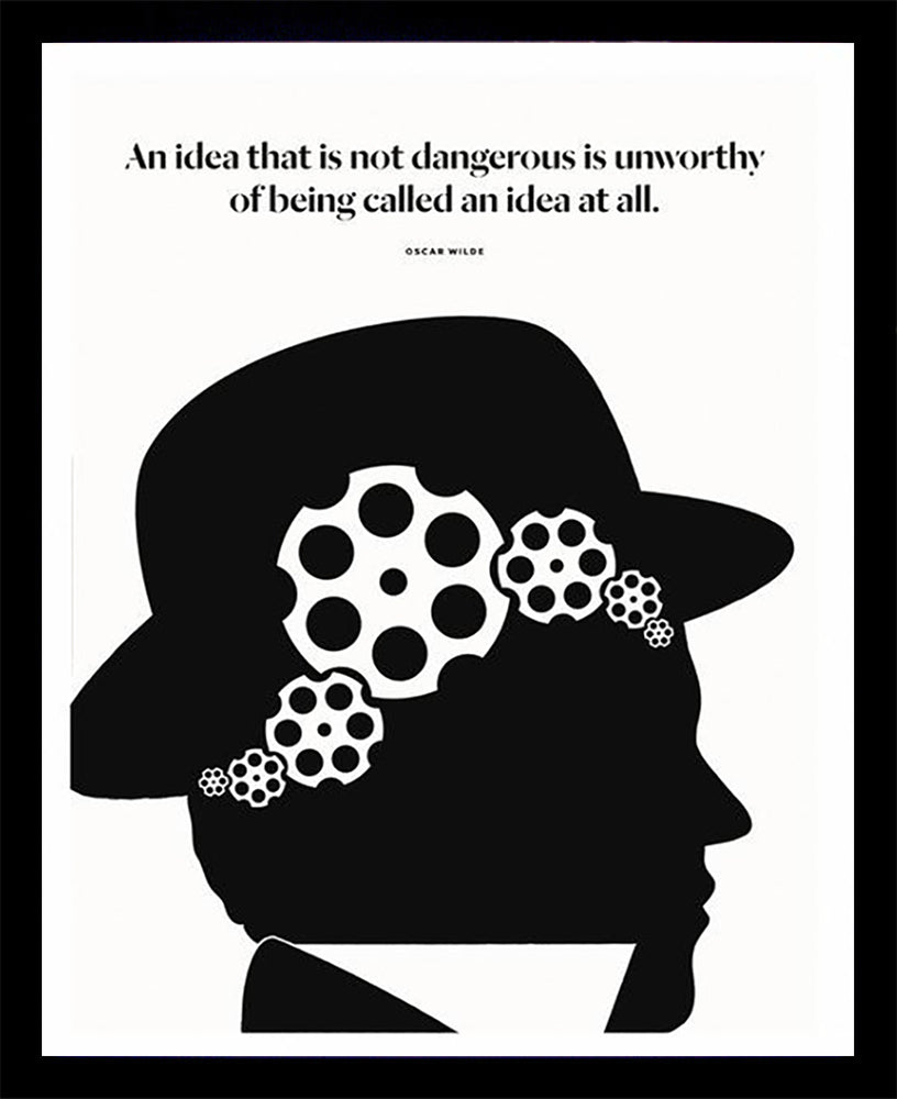 Oscar Wilde - Idea-28 x 35.5-Black Box Frame