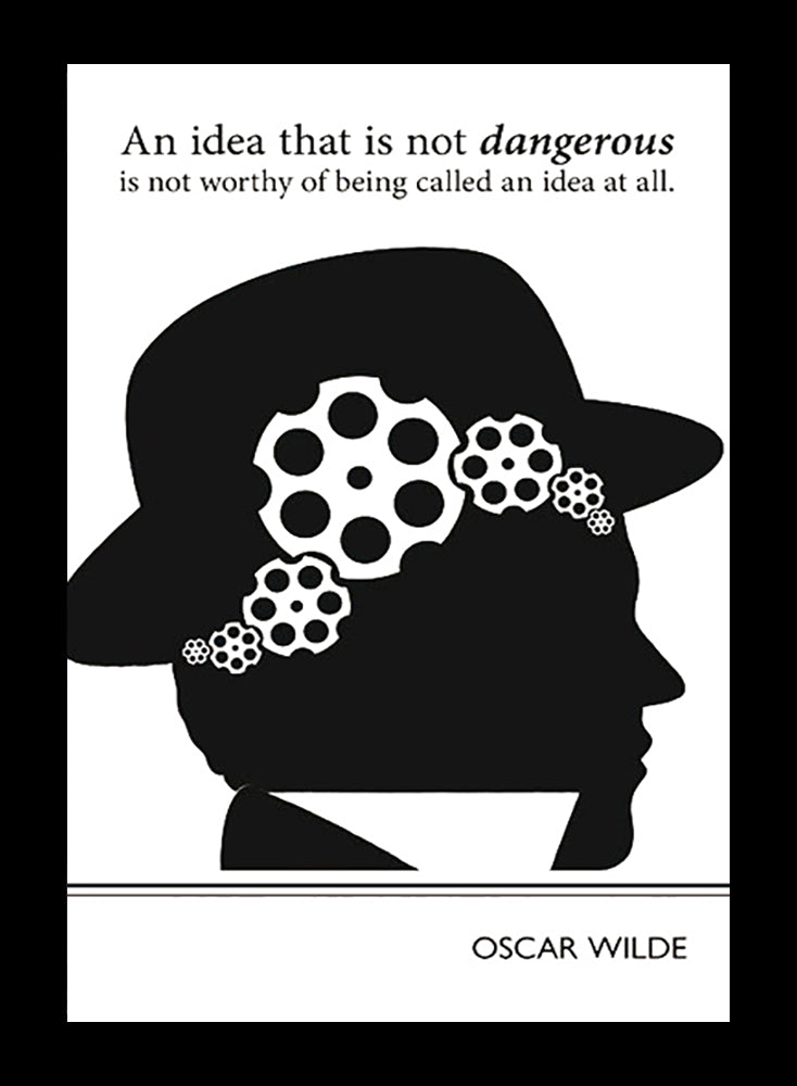 Oscar Wilde - Idea-38 x 53.5-Flat Black Frame