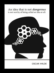 Oscar Wilde - Idea-38 x 53.5-Flat Black Frame