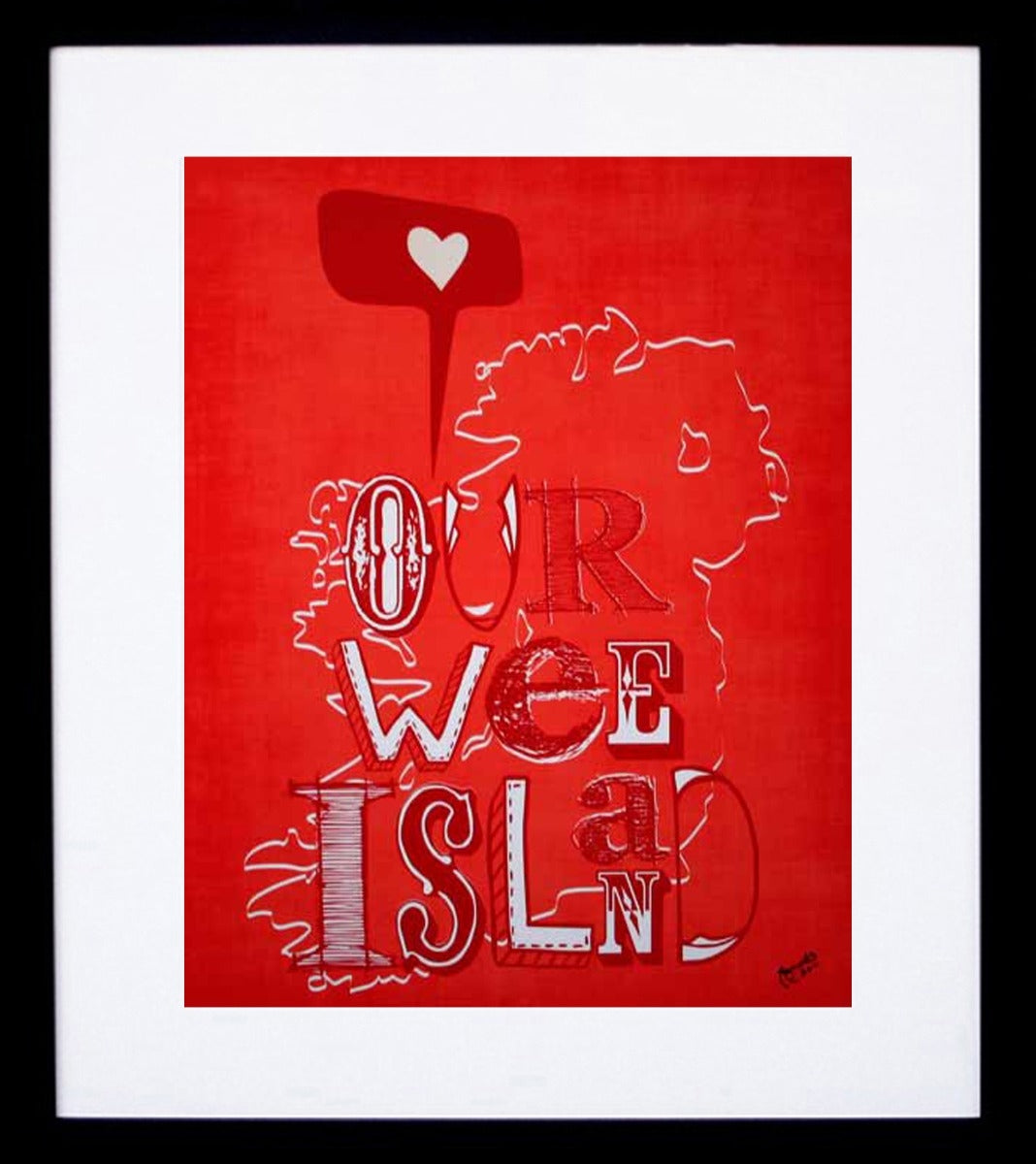 Our Wee Island Framed