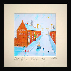 Out for a Pinta Milk Framed 15 x 15