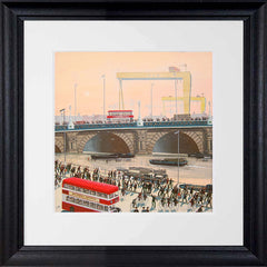 Print - Over The Bridge-48.5 x 48.5-Black Scoop Frame