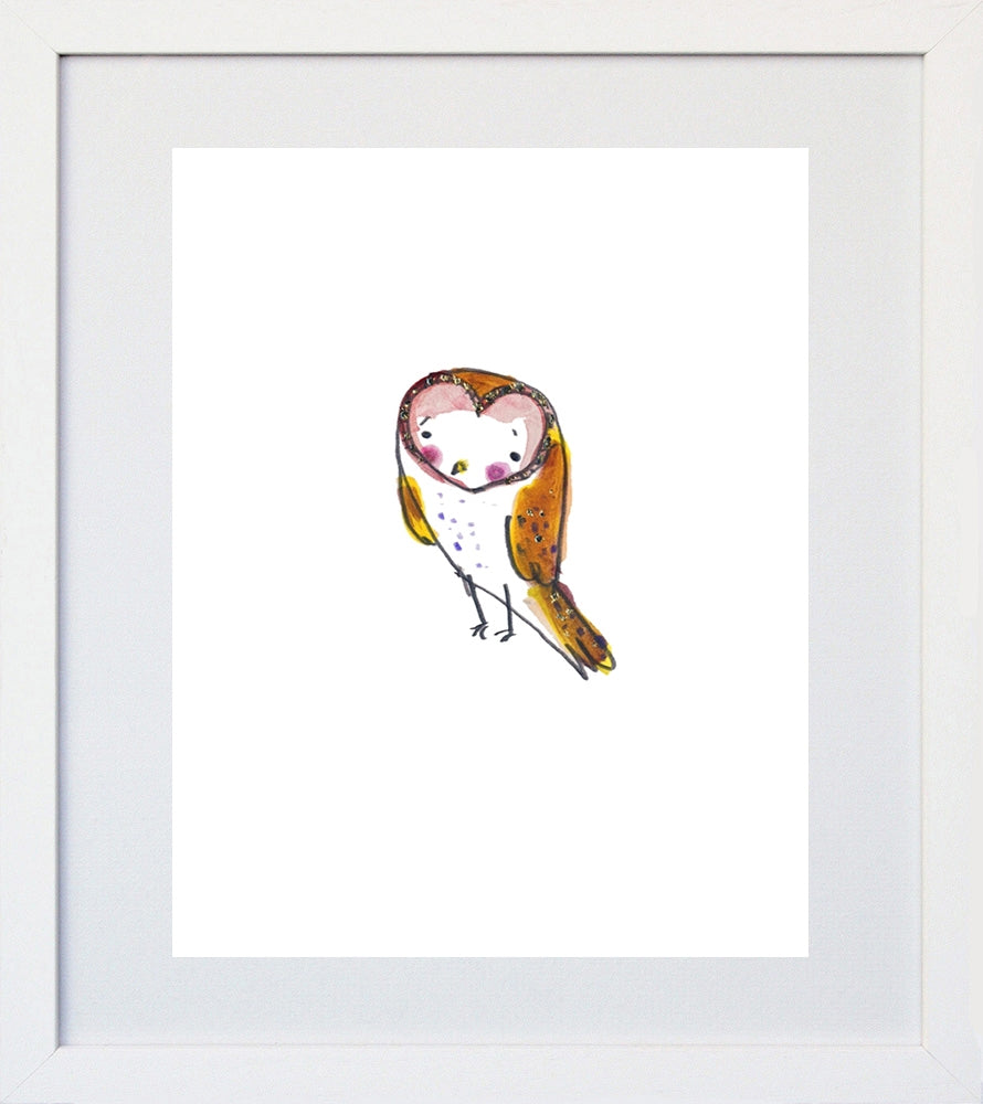 Owl- White Frame