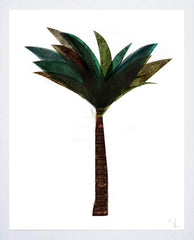 Palm Tree White Frame