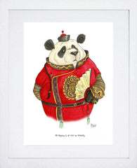 Animals - Panda Shakespeare Quote Frame White