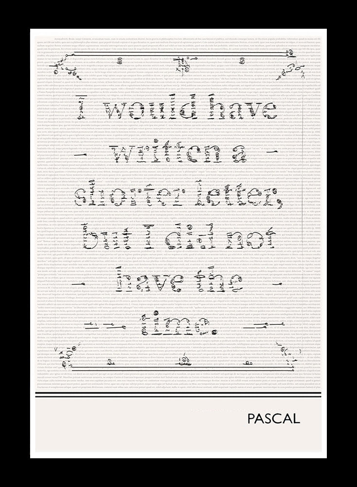 Pascal - Shorter Letter Frame Black