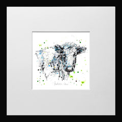 Print Open Edition Animals - Pastures-12 x 12-Small Flat Black Frame