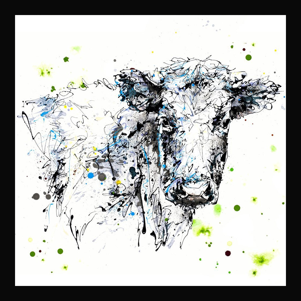 Print Open Edition Animals - Pastures-30 x 30-Black Box Frame (No Mount)
