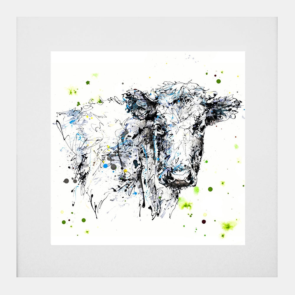 Print Open Edition Animals - Pastures-30 x 30-White Box Frame (With Mount)