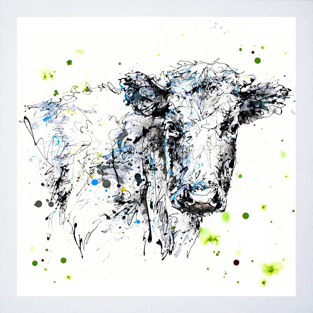 Print Open Edition Animals - Pastures-30 x 30-White Box Frame (No Mount)