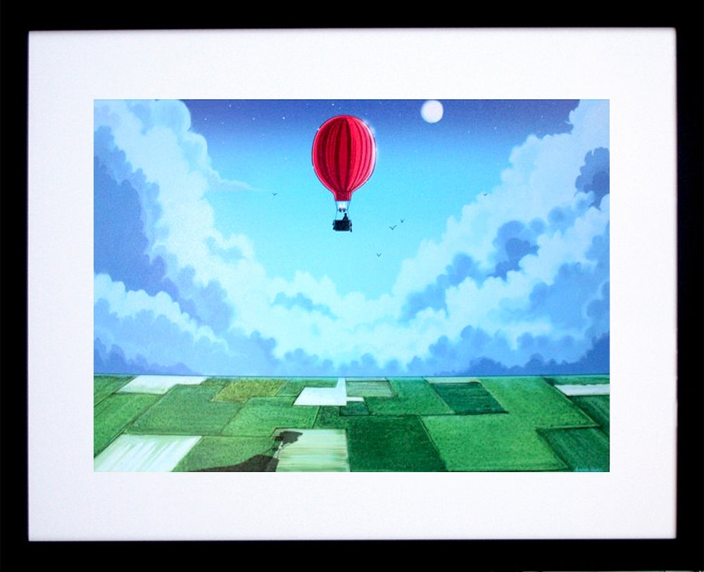 Patchwork Landscape Black Frame