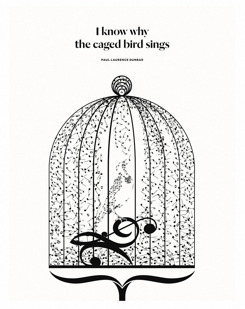 Paul Laurence Dunbar - Caged Bird Unframed