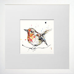 Print Open Edition Animals - Peekaboo-12 x 12-Small Flat White Frame