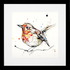 Print Open Edition Animals - Peekaboo-30 x 30-Black Box Frame (With Mount)