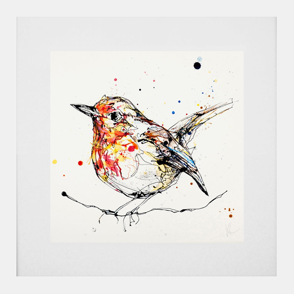 Print Open Edition Animals - Peekaboo-30 x 30-White Box Frame (With Mount)