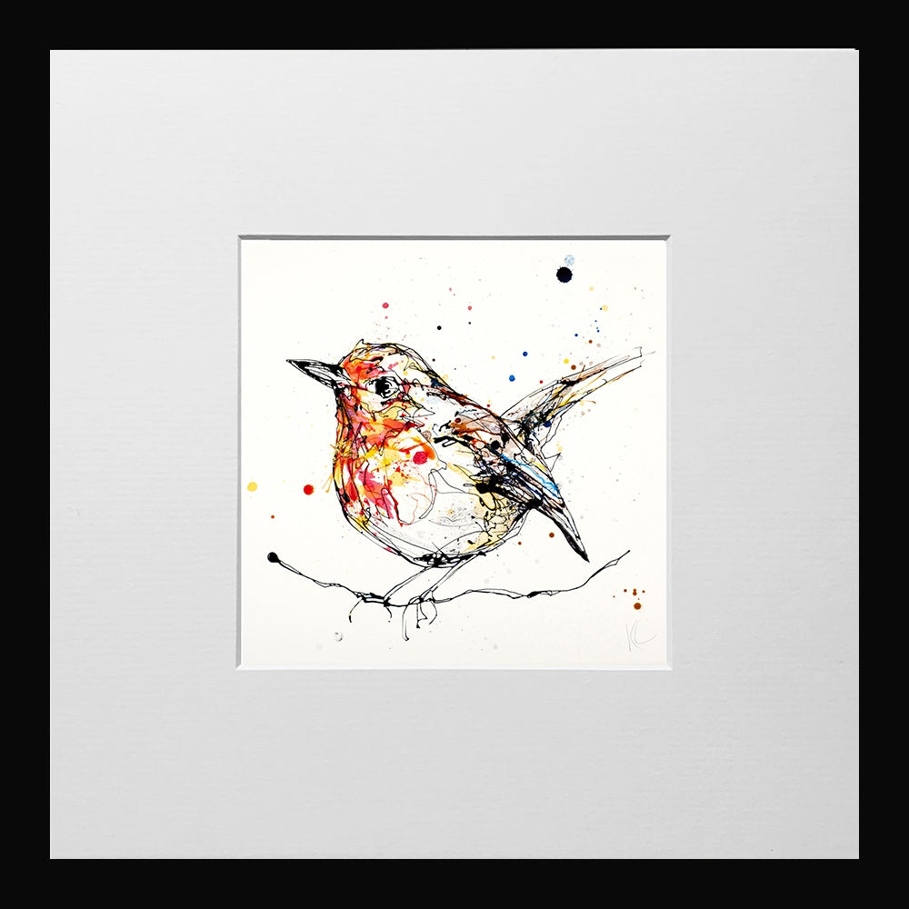 Print Open Edition Animals - Peekaboo-12 x 12-Small Flat Black Frame