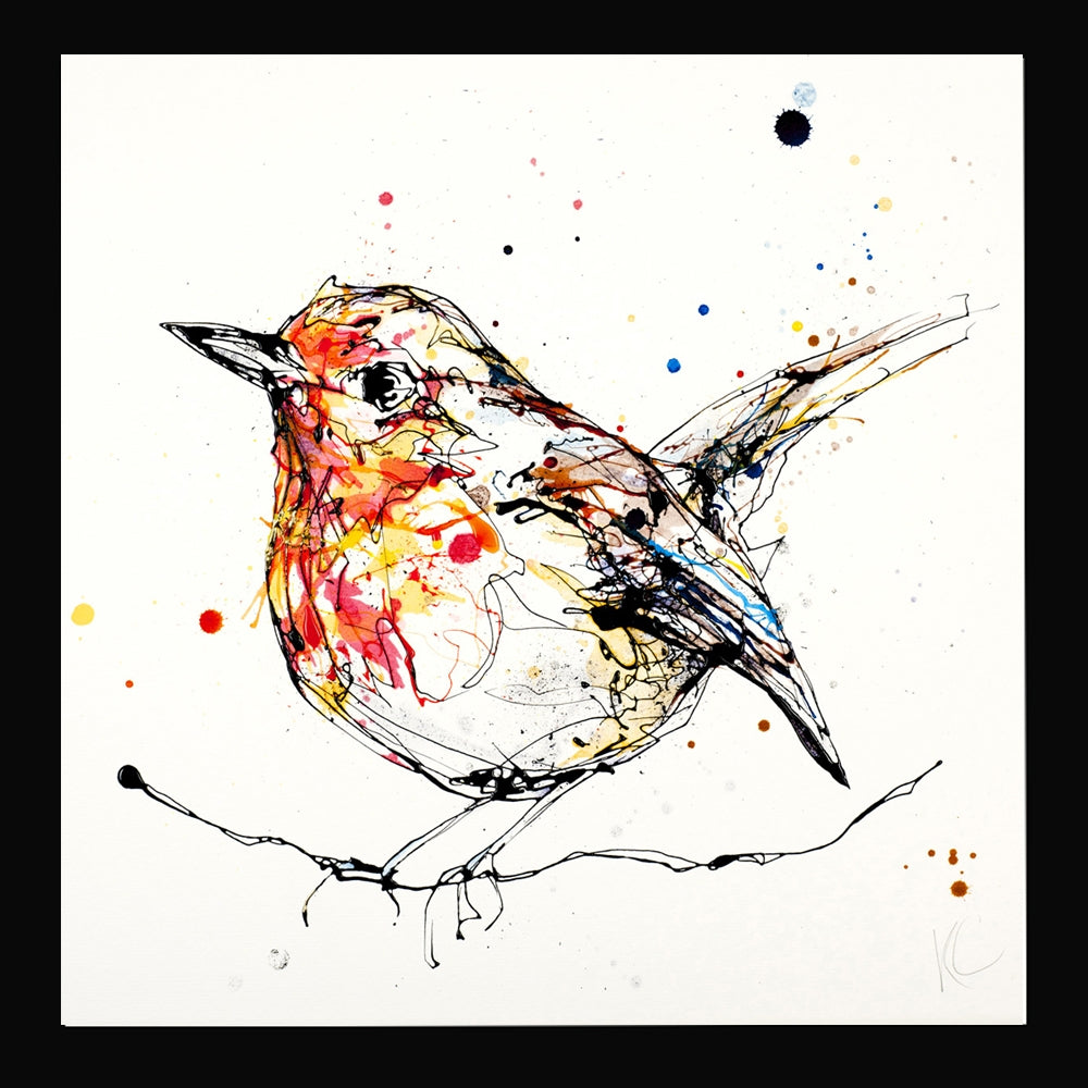 Print Open Edition Animals - Peekaboo-30 x 30-Black Box Frame (No Mount)