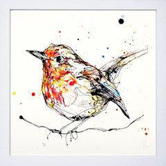 Print Open Edition Animals - Peekaboo-30 x 30-White Box Frame (No Mount)