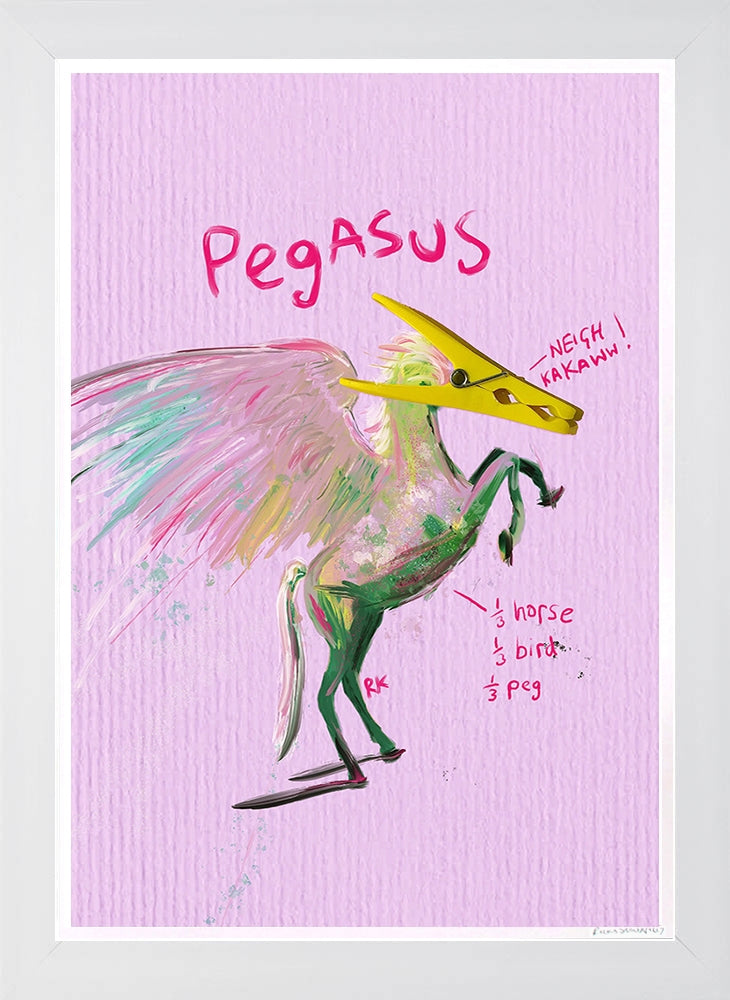 Pegasus - Flat White Frame