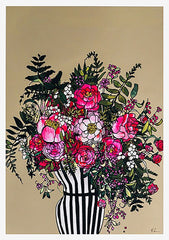 Peonies-33 x 55.5-Unframed